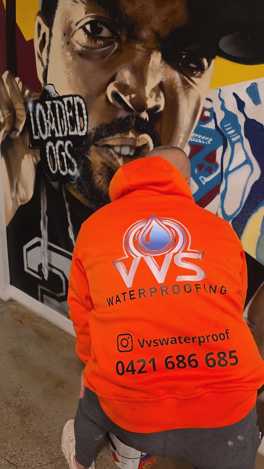 VVS Waterproofing team member on site in Australia