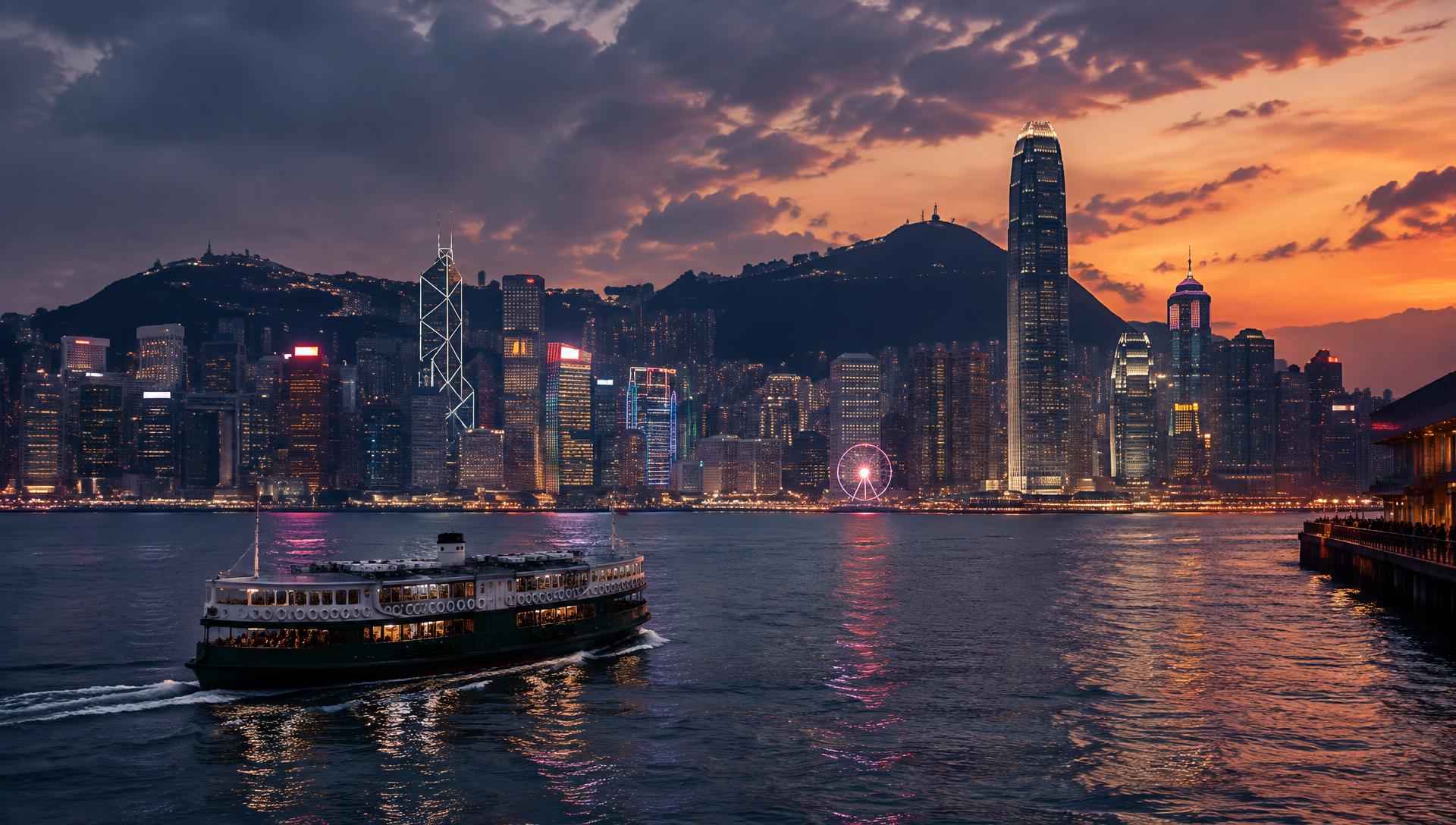 Victoria Harbour, Hong Kong · location photograph